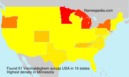Surname Vanmaldeghem in USA