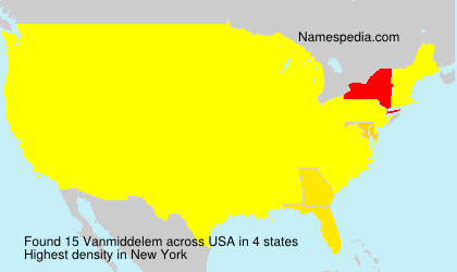 Surname Vanmiddelem in USA Surname Vanmiddelem in USA