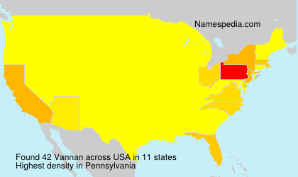 Surname Vannan in USA Surname Vannan in USA