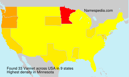 Surname Vannet in USA Surname Vannet in USA