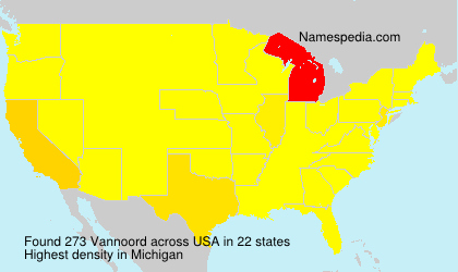 Surname Vannoord in USA