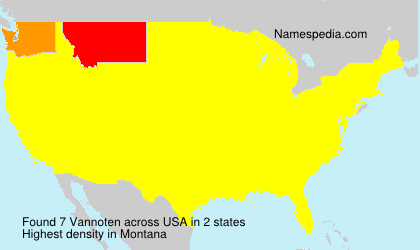 Surname Vannoten in USA Surname Vannoten in USA