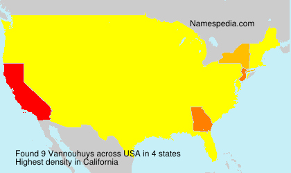 Surname Vannouhuys in USA Surname Vannouhuys in USA