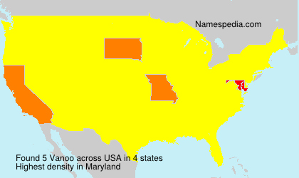 Surname Vanoo in USA Surname Vanoo in USA