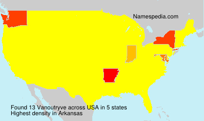 Surname Vanoutryve in USA Surname Vanoutryve in USA