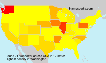 Surname Vanpatter in USA