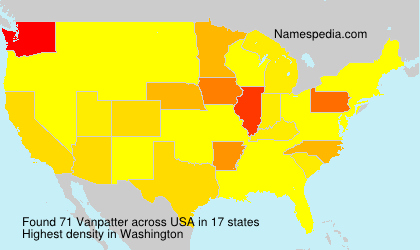 Surname Vanpatter in USA Surname Vanpatter in USA