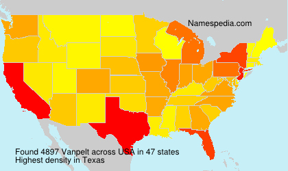 Surname Vanpelt in USA Surname Vanpelt in USA