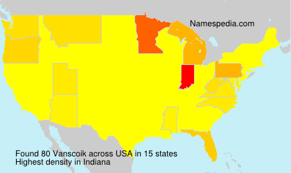 Surname Vanscoik in USA Surname Vanscoik in USA