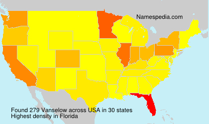 Surname Vanselow in USA Surname Vanselow in USA