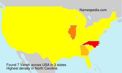 Surname Vansh in USA Surname Vansh in USA