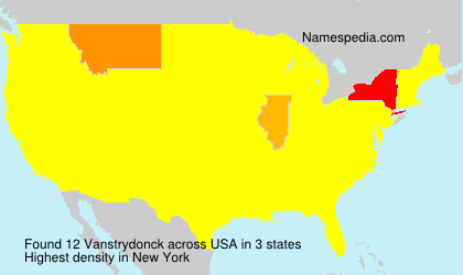 Surname Vanstrydonck in USA Surname Vanstrydonck in USA