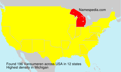 Surname Vansumeren in USA Surname Vansumeren in USA