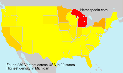 Surname Vanthof in USA Surname Vanthof in USA