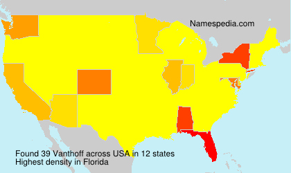 Surname Vanthoff in USA Surname Vanthoff in USA