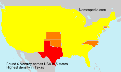 Surname Vantroy in USA Surname Vantroy in USA