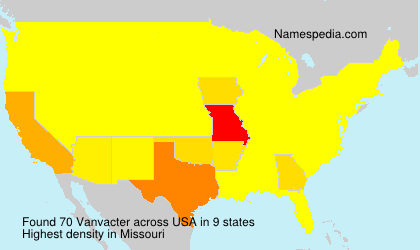 Surname Vanvacter in USA Surname Vanvacter in USA