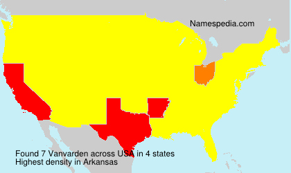 Surname Vanvarden in USA Surname Vanvarden in USA