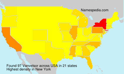 Surname Vanvelsor in USA Surname Vanvelsor in USA