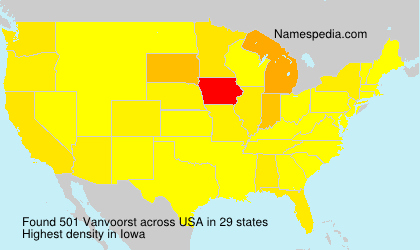 Surname Vanvoorst in USA Surname Vanvoorst in USA