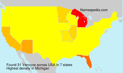 Surname Vanvyve in USA Surname Vanvyve in USA