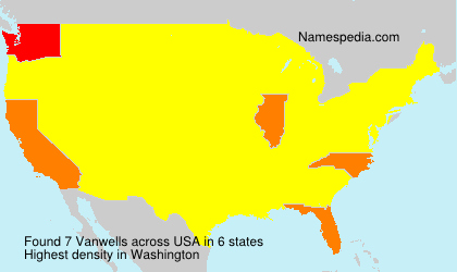 Surname Vanwells in USA