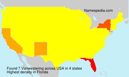 Surname Vanwestering in USA Surname Vanwestering in USA