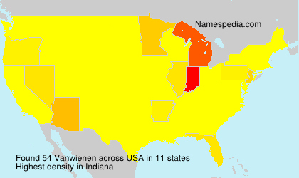 Surname Vanwienen in USA Surname Vanwienen in USA