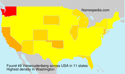 Surname Vanwoudenberg in USA Surname Vanwoudenberg in USA