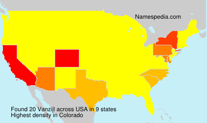 Surname Vanzijl in USA Surname Vanzijl in USA