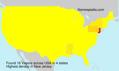 Surname Vapore in USA Surname Vapore in USA
