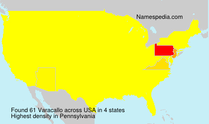Surname Varacallo in USA Surname Varacallo in USA