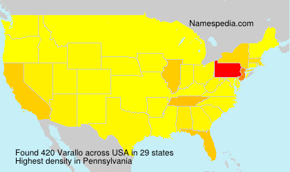 Surname Varallo in USA Surname Varallo in USA