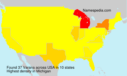Surname Varana in USA Surname Varana in USA