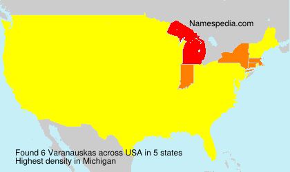 Surname Varanauskas in USA Surname Varanauskas in USA