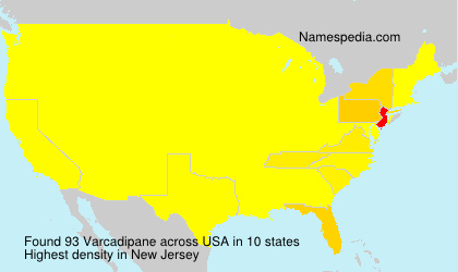 Surname Varcadipane in USA Surname Varcadipane in USA