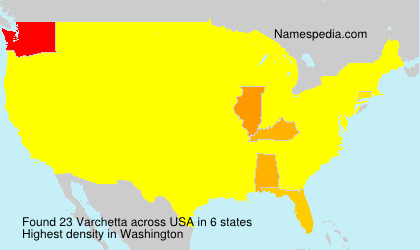 Surname Varchetta in USA Surname Varchetta in USA