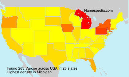 Surname Varcoe in USA Surname Varcoe in USA