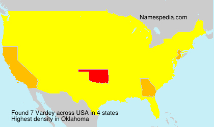 Surname Vardey in USA Surname Vardey in USA
