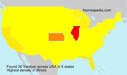 Surname Vardijan in USA Surname Vardijan in USA