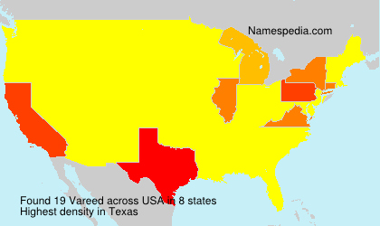 Surname Vareed in USA Surname Vareed in USA