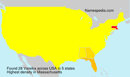 Surname Vareika in USA Surname Vareika in USA