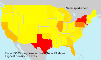 Surname Varghese in USA Surname Varghese in USA