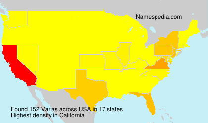 Surname Varias in USA Surname Varias in USA