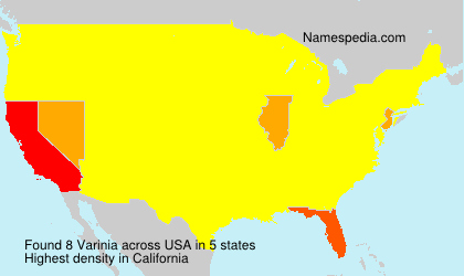 Surname Varinia in USA Surname Varinia in USA