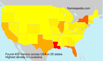 Surname Varisco in USA Surname Varisco in USA