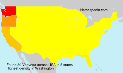 Surname Varivoda in USA Surname Varivoda in USA