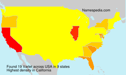 Surname Varlet in USA Surname Varlet in USA