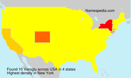 Surname Varoglu in USA Surname Varoglu in USA