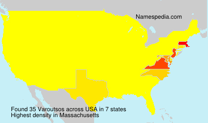 Surname Varoutsos in USA Surname Varoutsos in USA